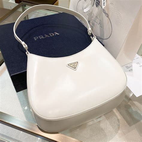 white prada bag cleo|prada cleo bag used.